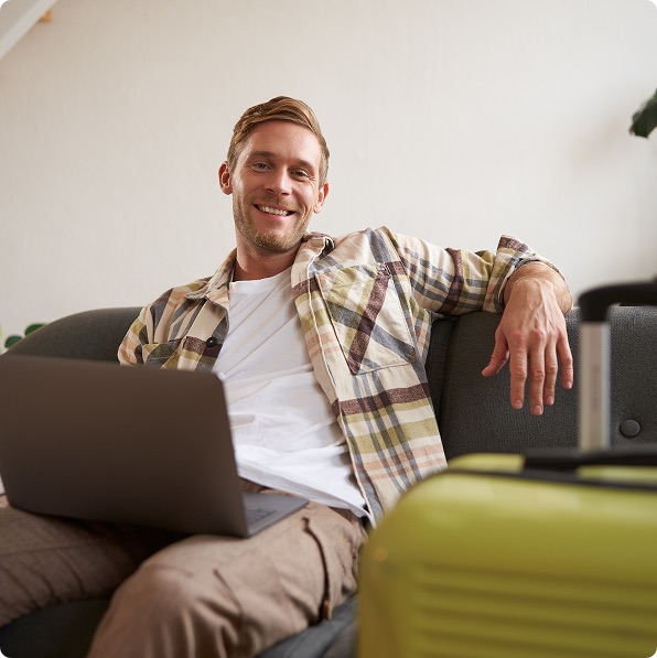 Person managing finances