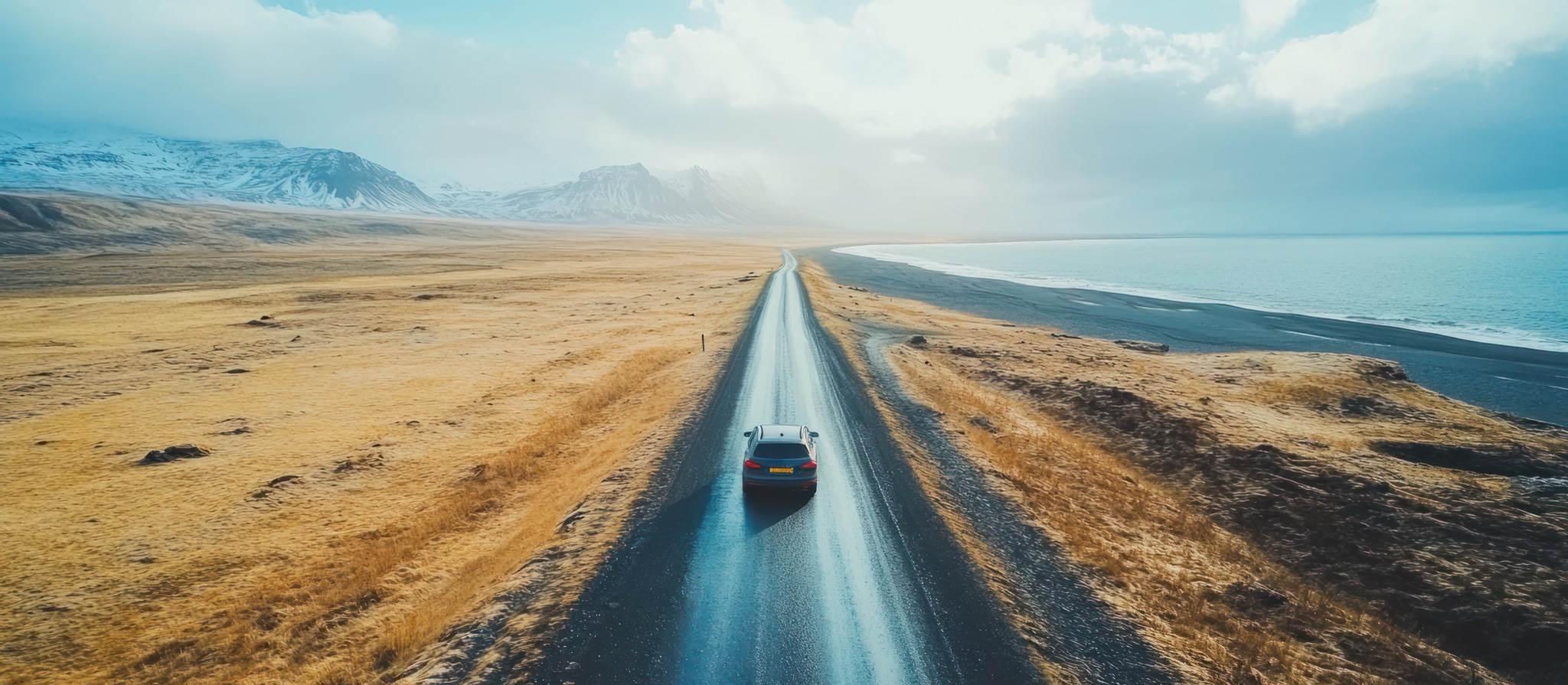 Scenic coastal road